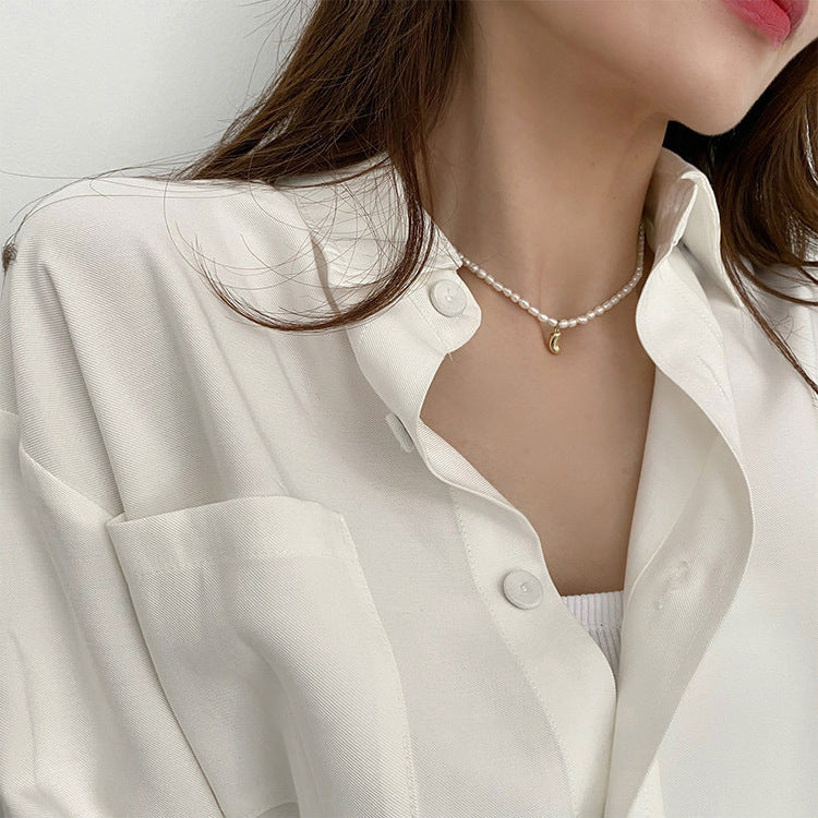 Women's Pearl French Retro Simple Graceful Elegant Necklace