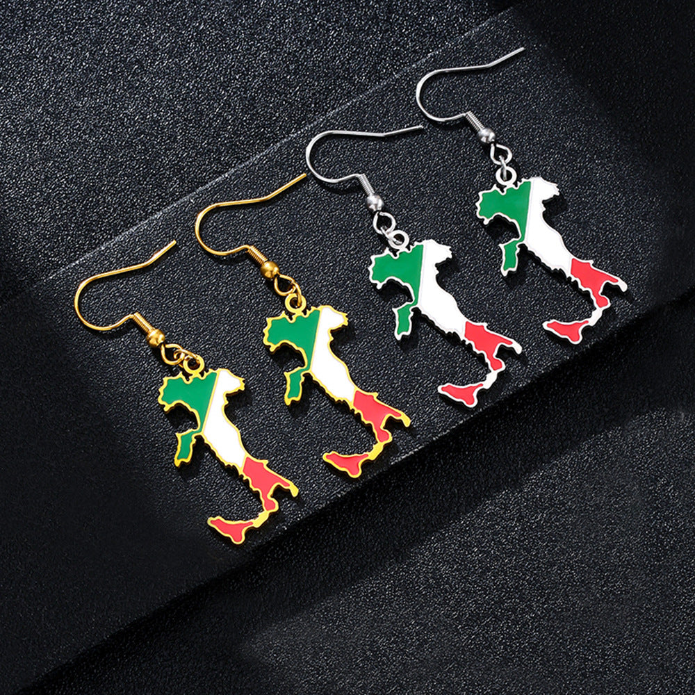Women's & Men's Vintage Oil Drop Italian Fishhook Ethnic Style Earrings
