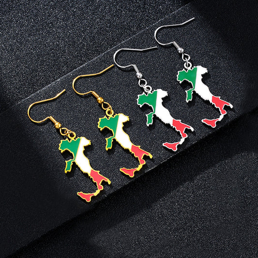 Women's & Men's Vintage Oil Drop Italian Fishhook Ethnic Style Earrings