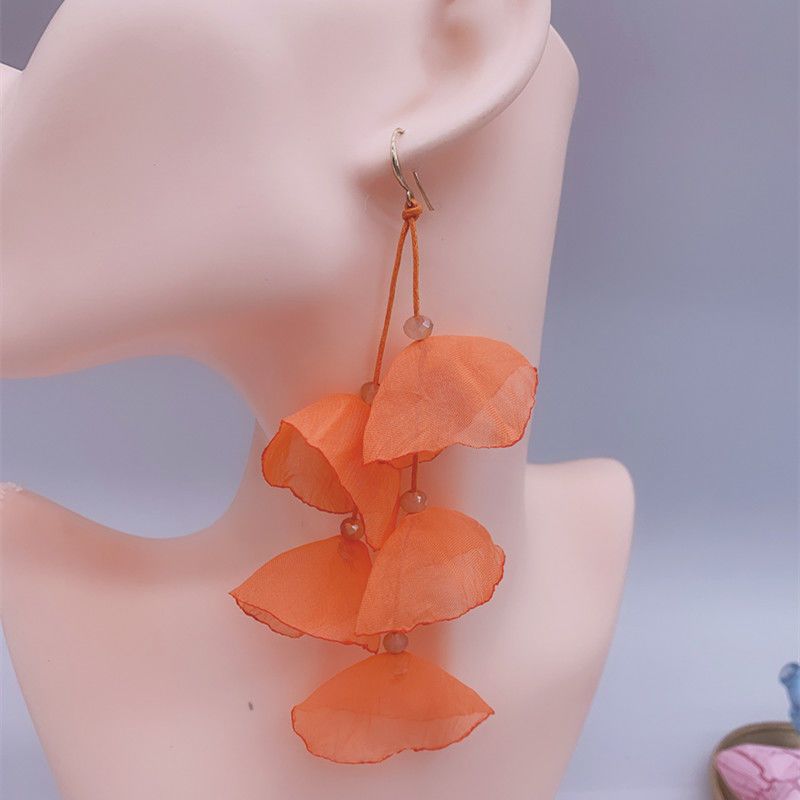 Petal Long Elegant Han Style Fashion Earrings