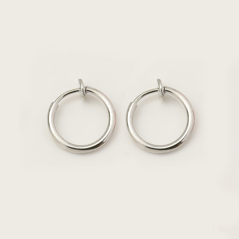 Korean Style Circle Personalized Simple Round Ear Clip