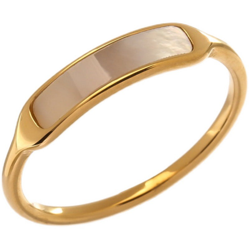 Simple Golden Shell Female Index Finger Fashion Personality Rings