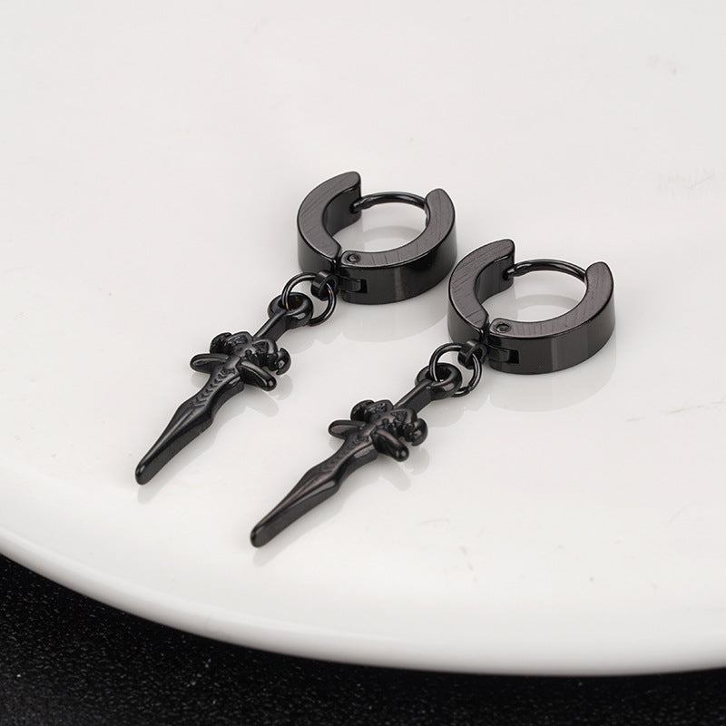 Titanium Steel Clip Eardrops Clips Cross Ear Buckle