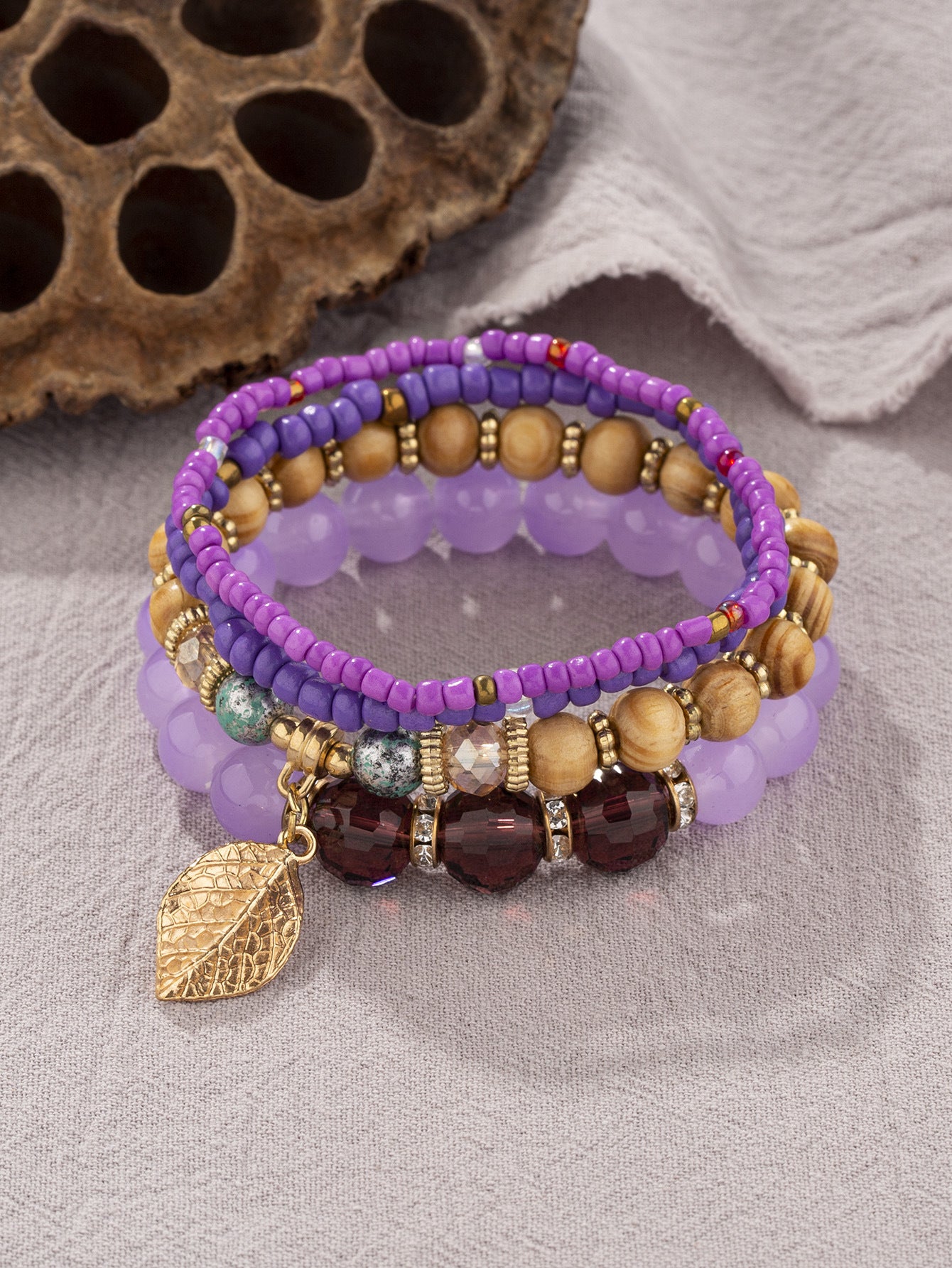 Fashion Bohemian Ethnic Style Wooden Bead Bracelets