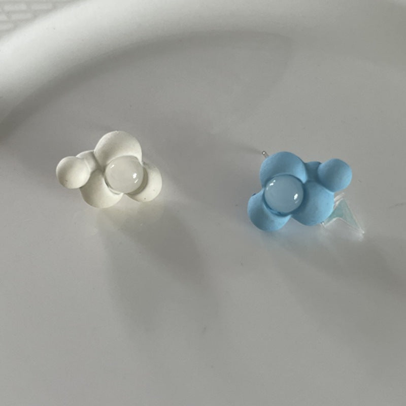 Simple Design High-grade Exquisite Cute Daily Cloud Ear Unique Sier Earrings