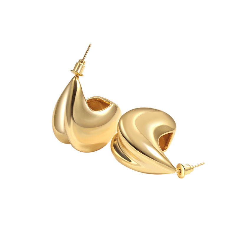 Gold Geometric Niche Advanced Design Sense Earrings