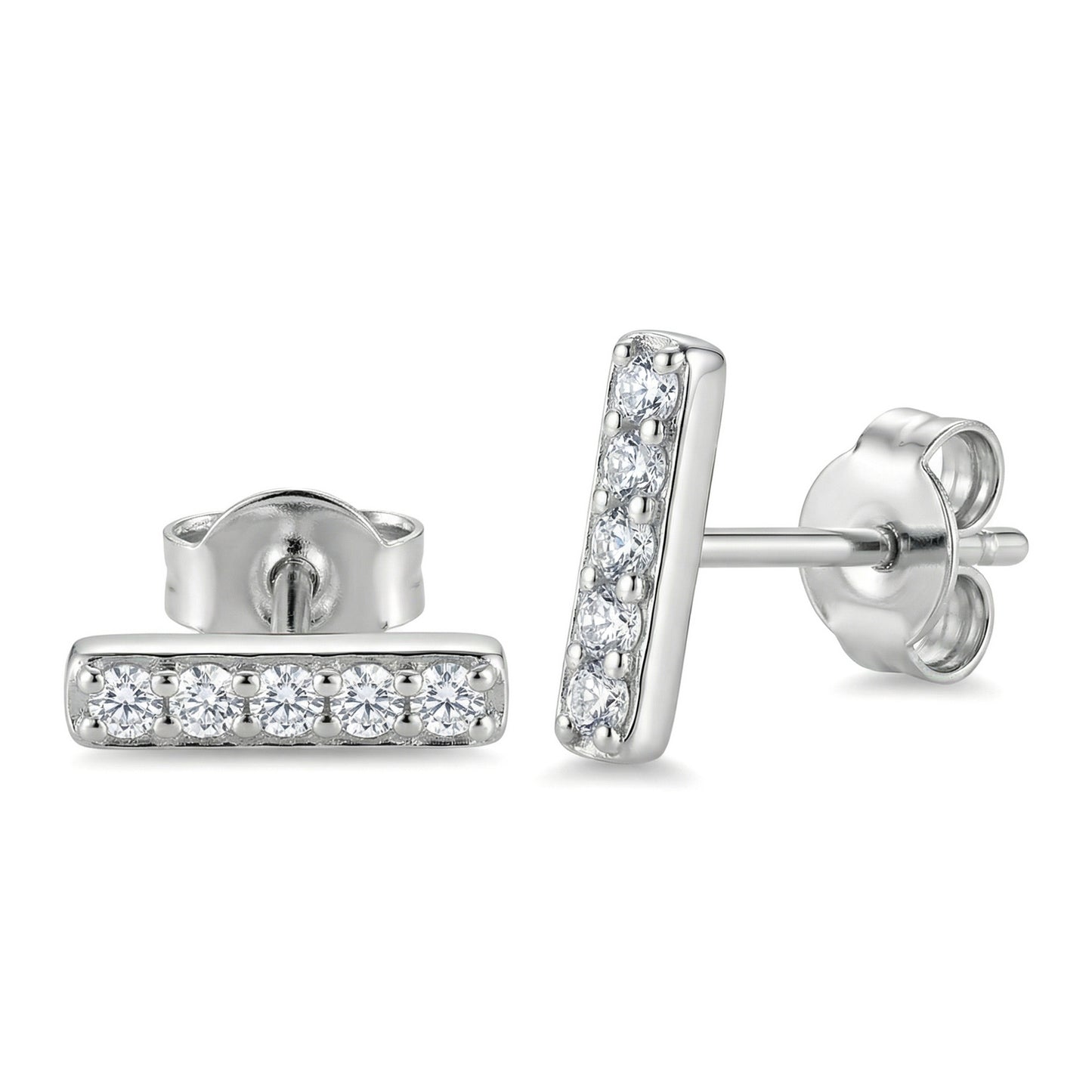 Women's & Men's Material Finely Inlaid Niche High Sense Basic Stud Earrings