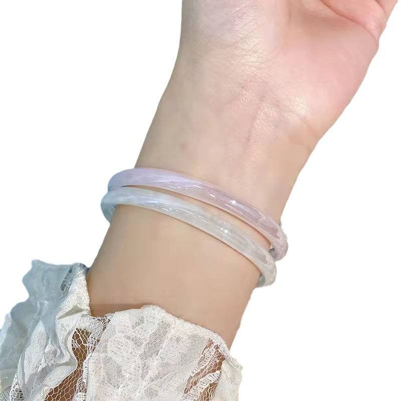 Step Jingle Imitation Jade Antique Traditional Han Clothing Bracelet