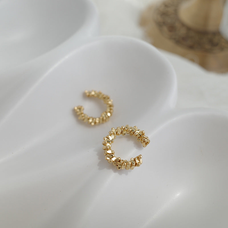 Pearl Zircon Tassel Long Clip-on Elegant Female High Earrings
