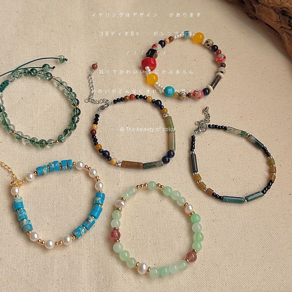 Chinese Style Natural Stone Handmade Design Bracelets