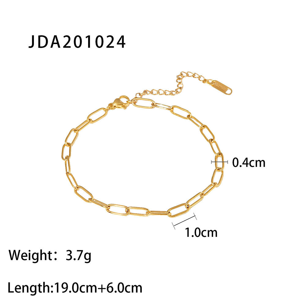 Women's Style Retro Gold Cross Fine Anklet Bracelets