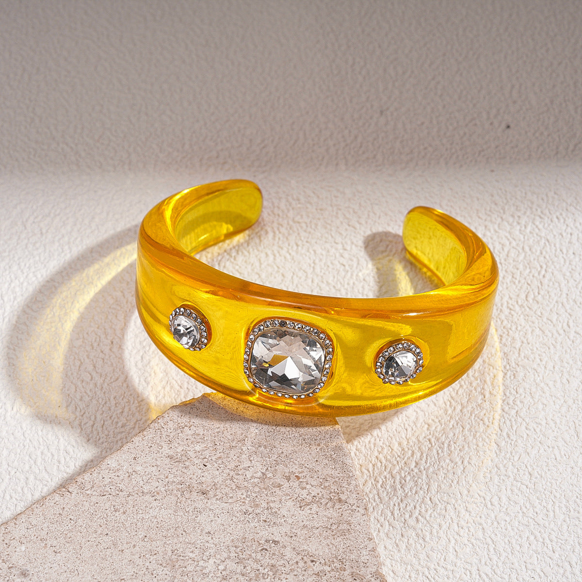 Women's Irregular Resin Minority Simple Retro Temperament Personality Fashion Design Unique Bracelets