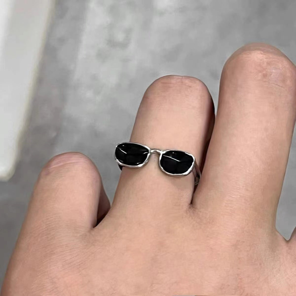 Hot Couple Eye Sun Glasses Female Design Fashion Open Ring