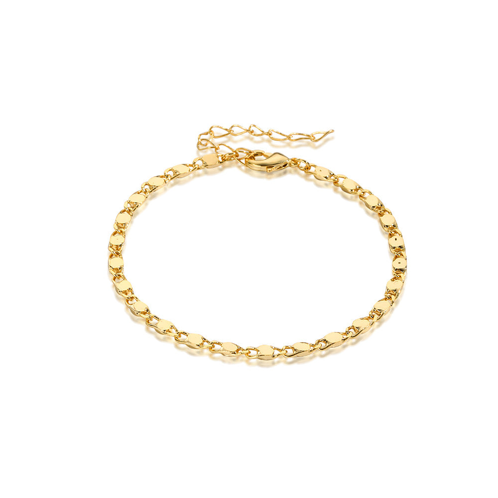 Geometric Metal Simplicity Gold Suit Personality Bracelets