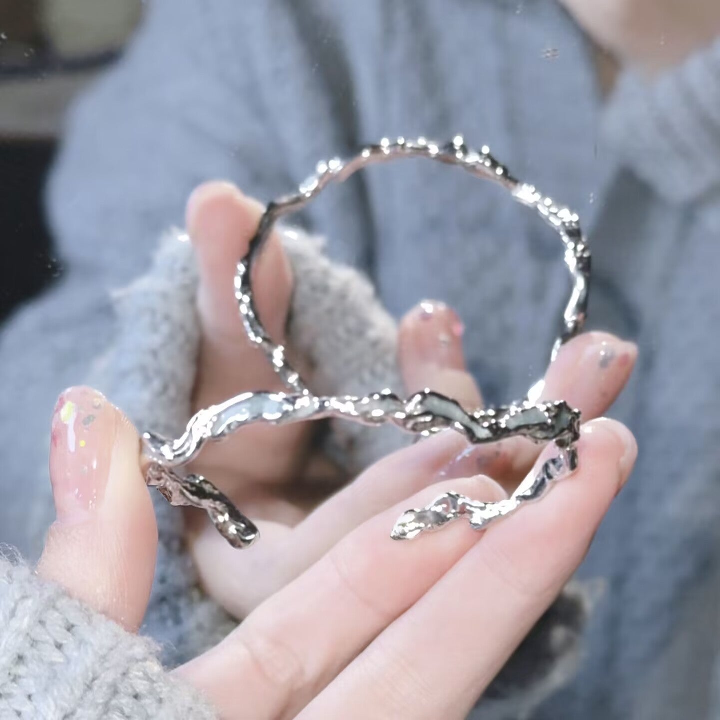 Women's Irregular Blue Light Luxury Minority Exquisite Bracelet