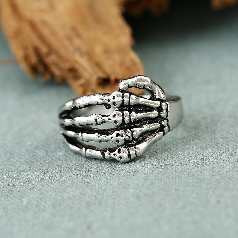 Fashion Unisex Skull Alloy Gothic Retro Punk Rock Rings