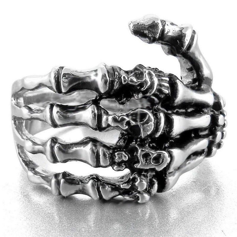 Fashion Unisex Skull Alloy Gothic Retro Punk Rock Rings