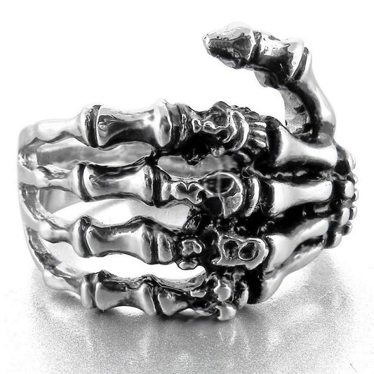 Fashion Unisex Skull Alloy Gothic Retro Punk Rock Rings