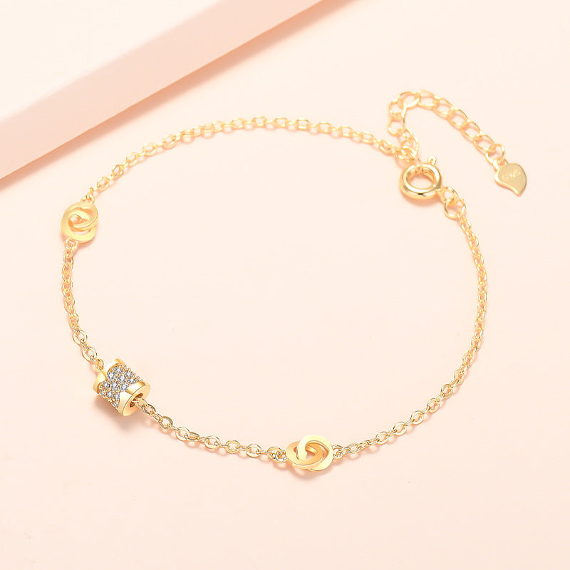 Women's Slim Waist Korean Style Unique Gold-plated Bracelets