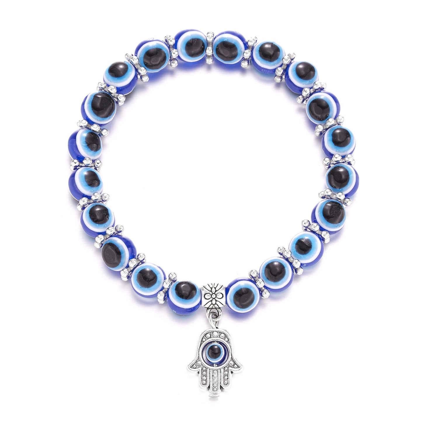 Blue Eyes Hand Of Fatima Turkish Bracelets