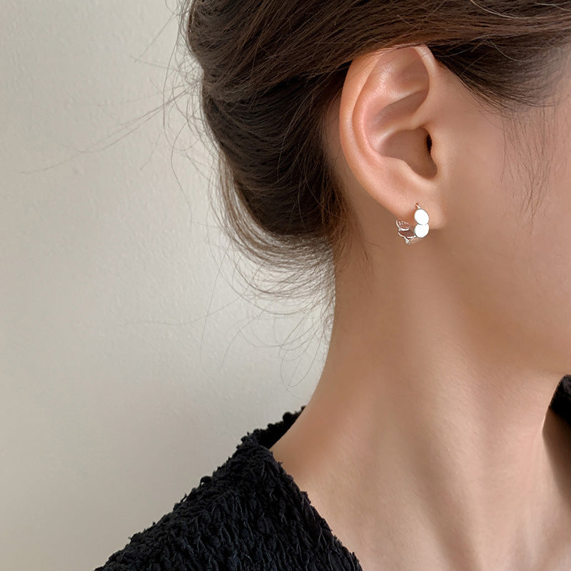 Women's Sier-plated Elegant Niche High-grade Light Luxury Earrings