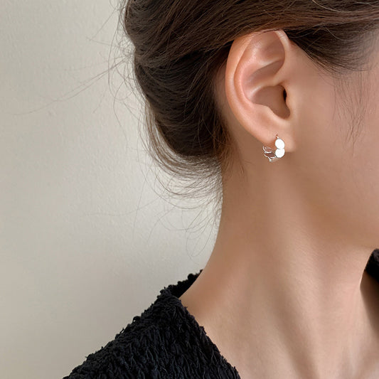 Women's Sier-plated Elegant Niche High-grade Light Luxury Earrings
