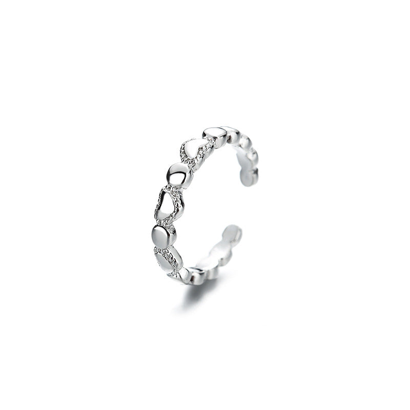 Gu Female Design Fresh Style Sweet Cross Heart Ear Clip