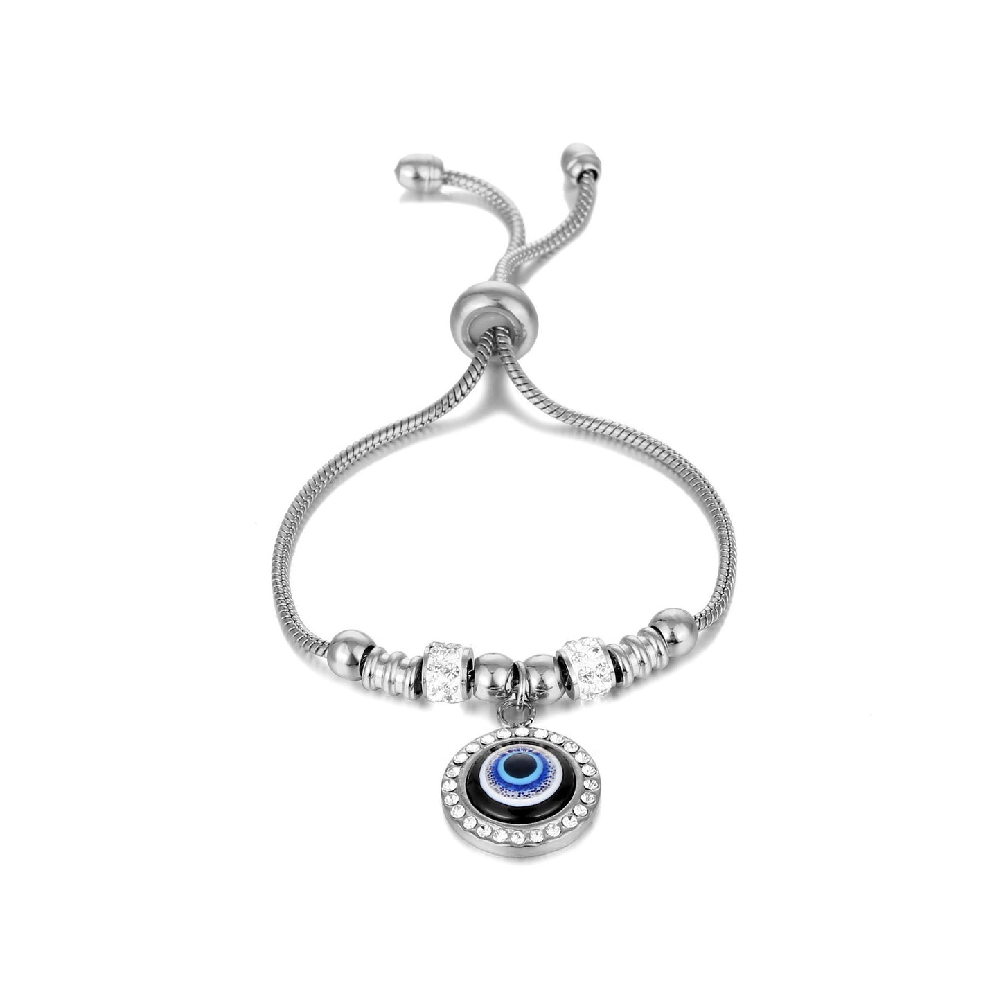 Stainless Steel Turkish Devil's Eye Adjustable Bracelets