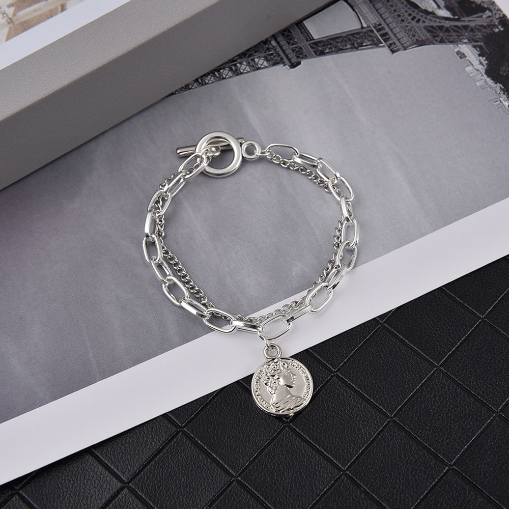 Charming Design Chain Vintage Portrait Buckle Bracelets