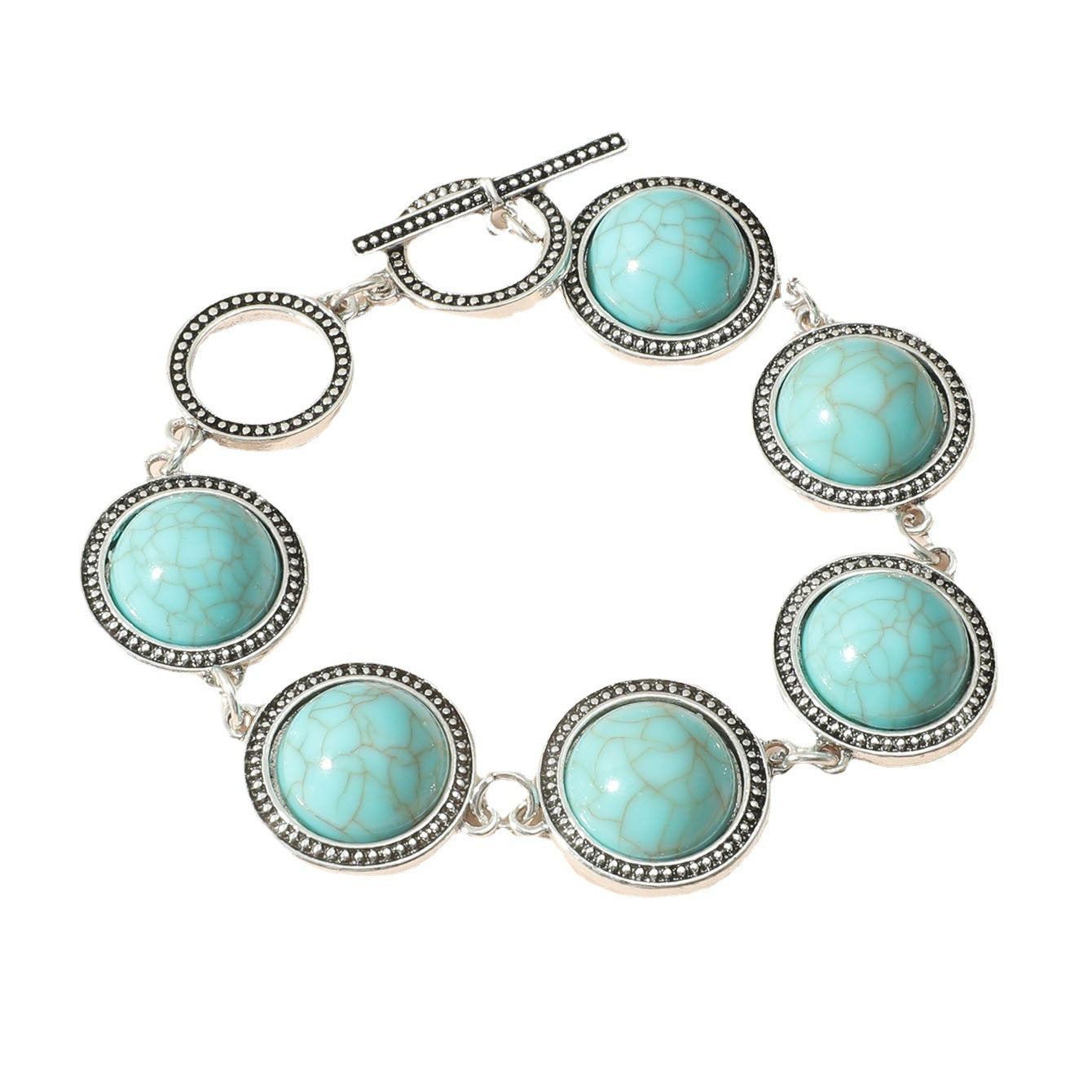 Bohemian Ethnic Style Turquoise Female Personality Design Ancient Bracelets