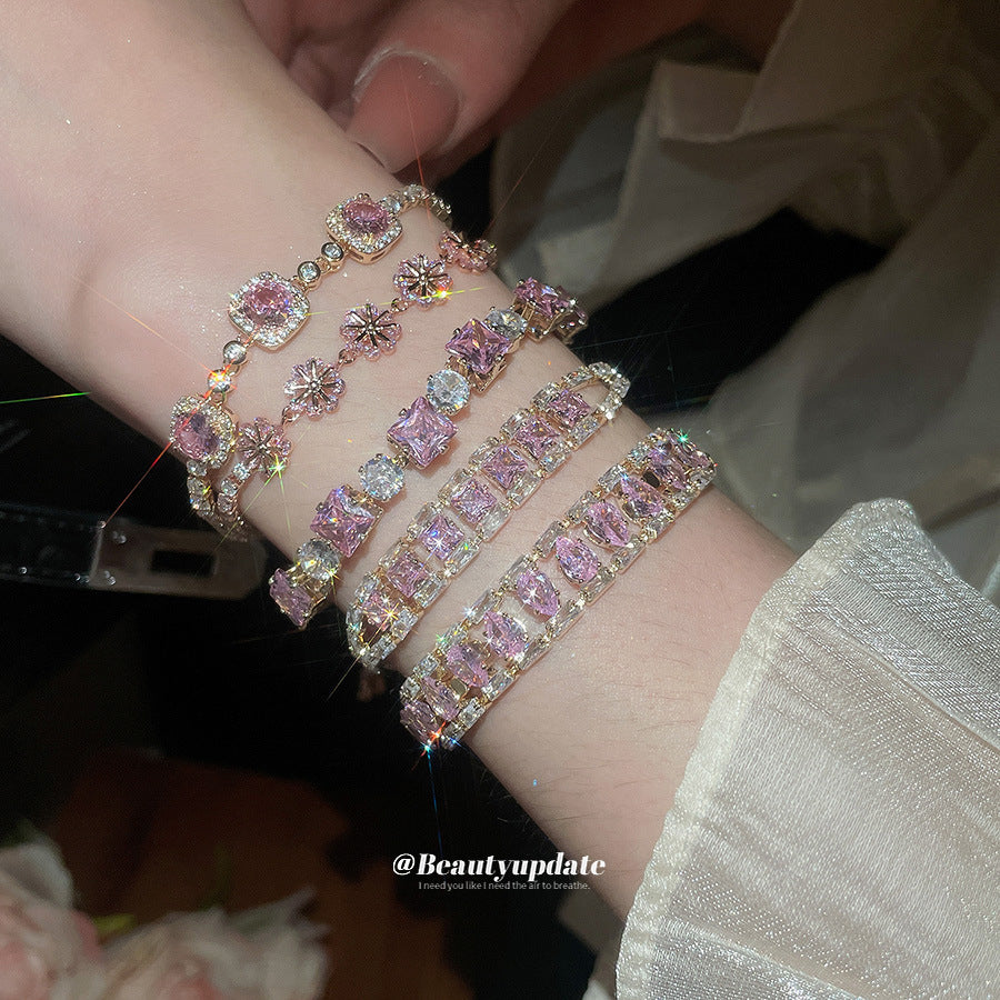 Round Pull-out Retro Minority Elegant Light Luxury Bracelets
