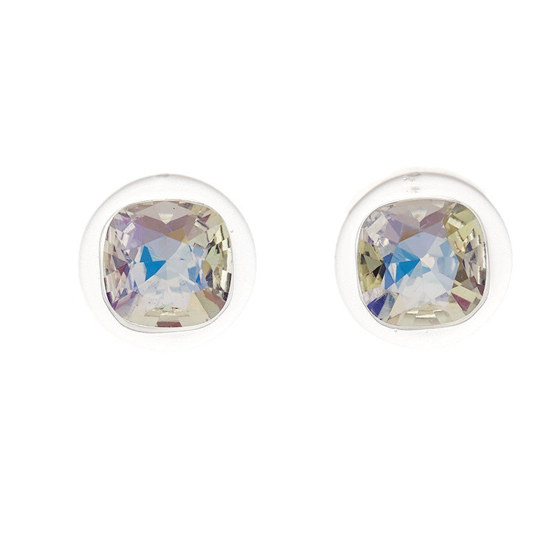 Boucles d'oreilles rondes colorées simples et brillantes pour femmes, pour des boucles d'oreilles abordables