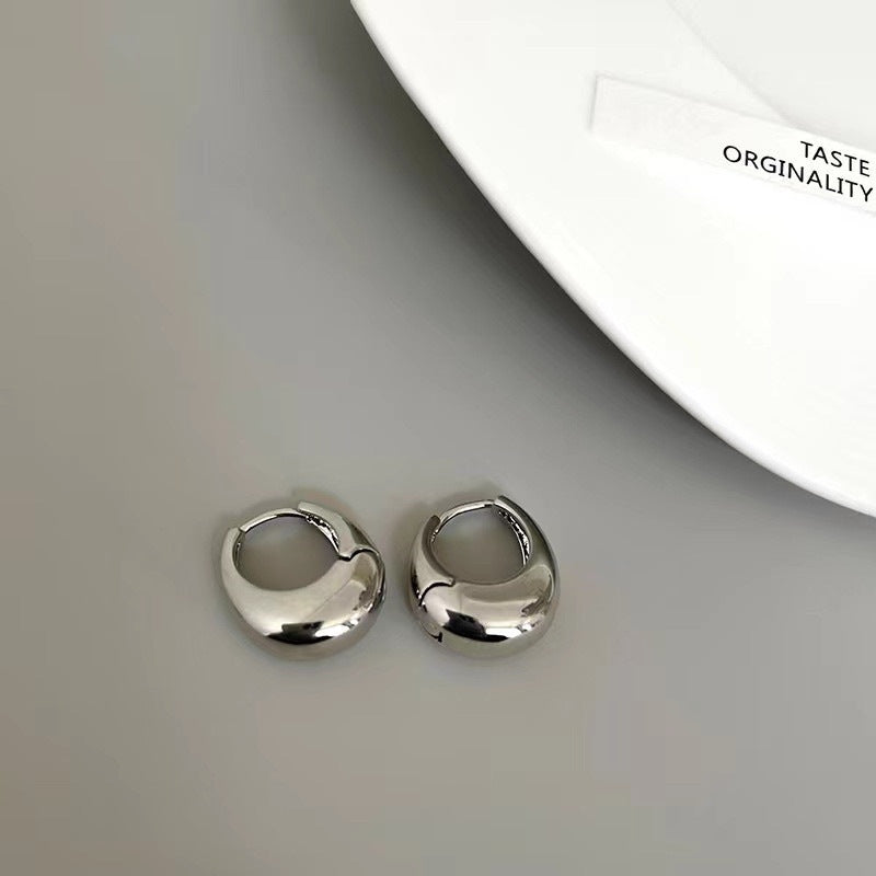 Metallic Geometric Clip Fashion High Sense Simple Rings