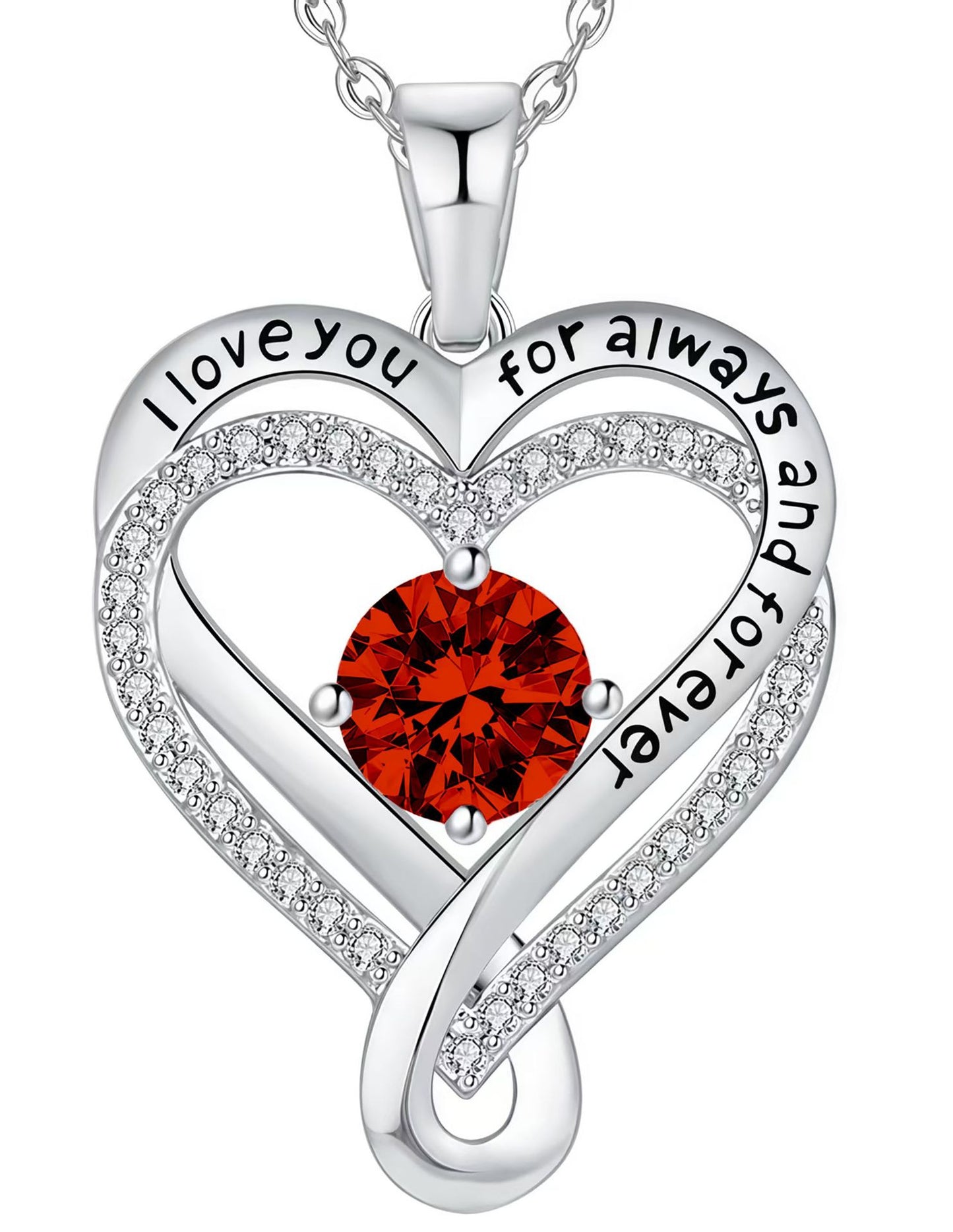 Eternal Double Layers Loving Heart Female Superior Necklace