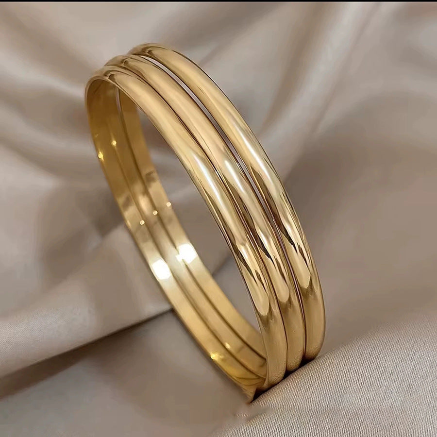 Steel Square Thread Twist Fashionable Elegant Without Changing Color Bracelets