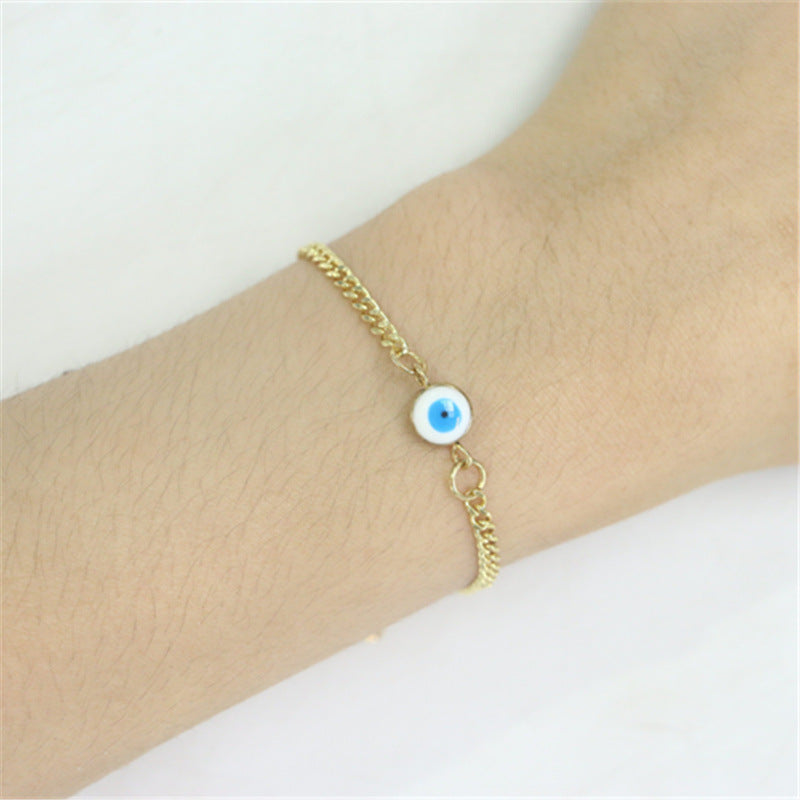 And Stylish Personality Trendy Eyeballs Accessories Metal Bracelets