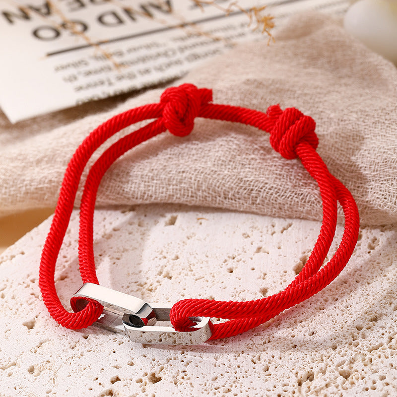 Vachette Clasp Adjustable Stainless Carrying Strap Bracelets