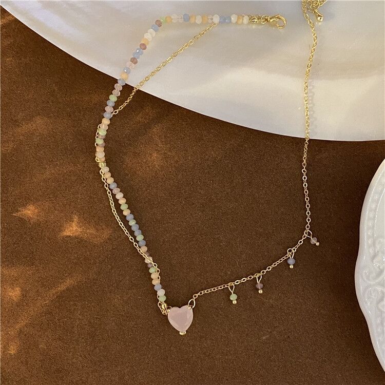 Women's Irregular Gravel Beaded Crystal Bohemian Clavicle Necklaces