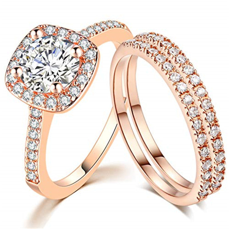 Graceful Classy Women's Popular Engagement Electroplated Ring
