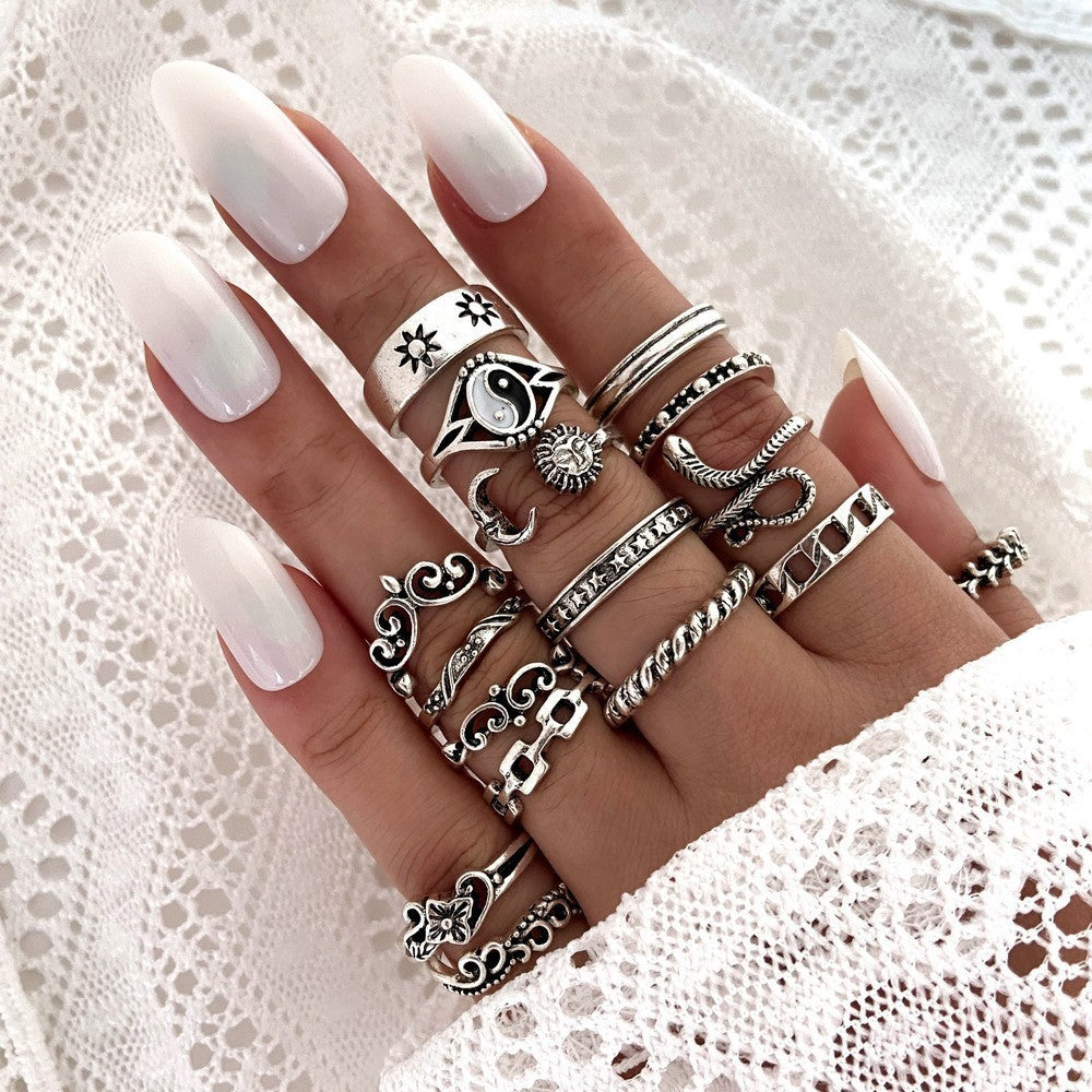 Exaggerated Personalized Skull Starfish Knuckle Owl Rings