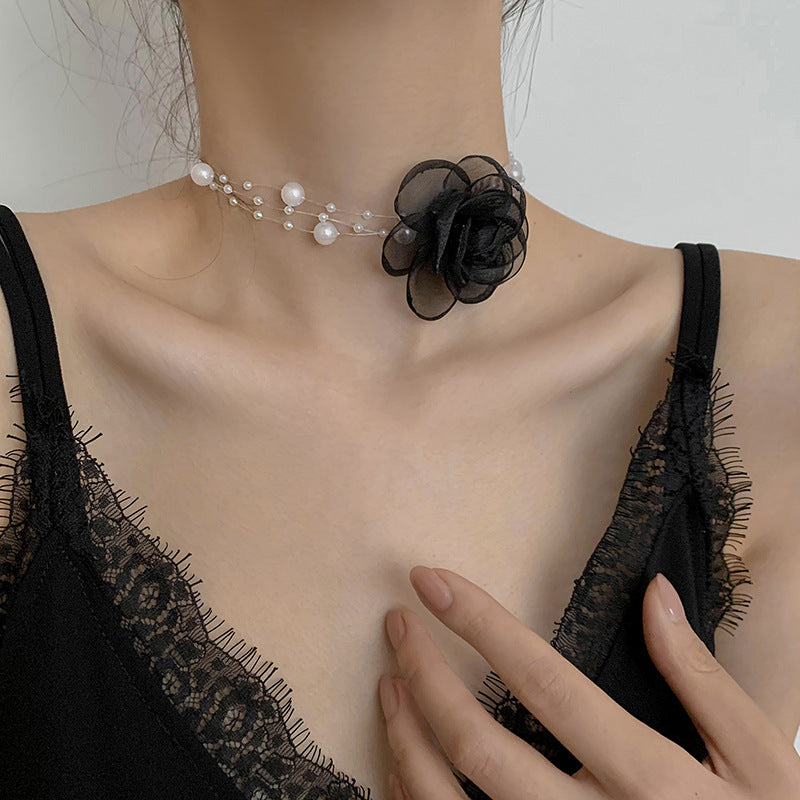 Mori Style Pearl Neck Niche Design Super Temperament Necklace