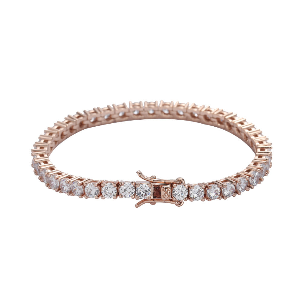 Micro Inlaid Zircon Single Row Hip Bracelets