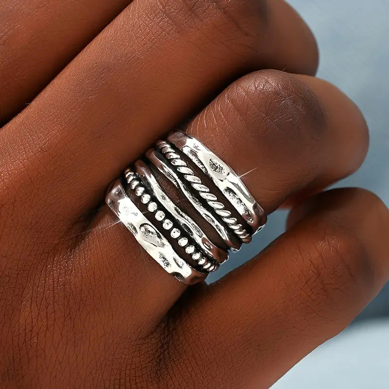 Vintage Bohemian Personality Hollow Out Finger Rings