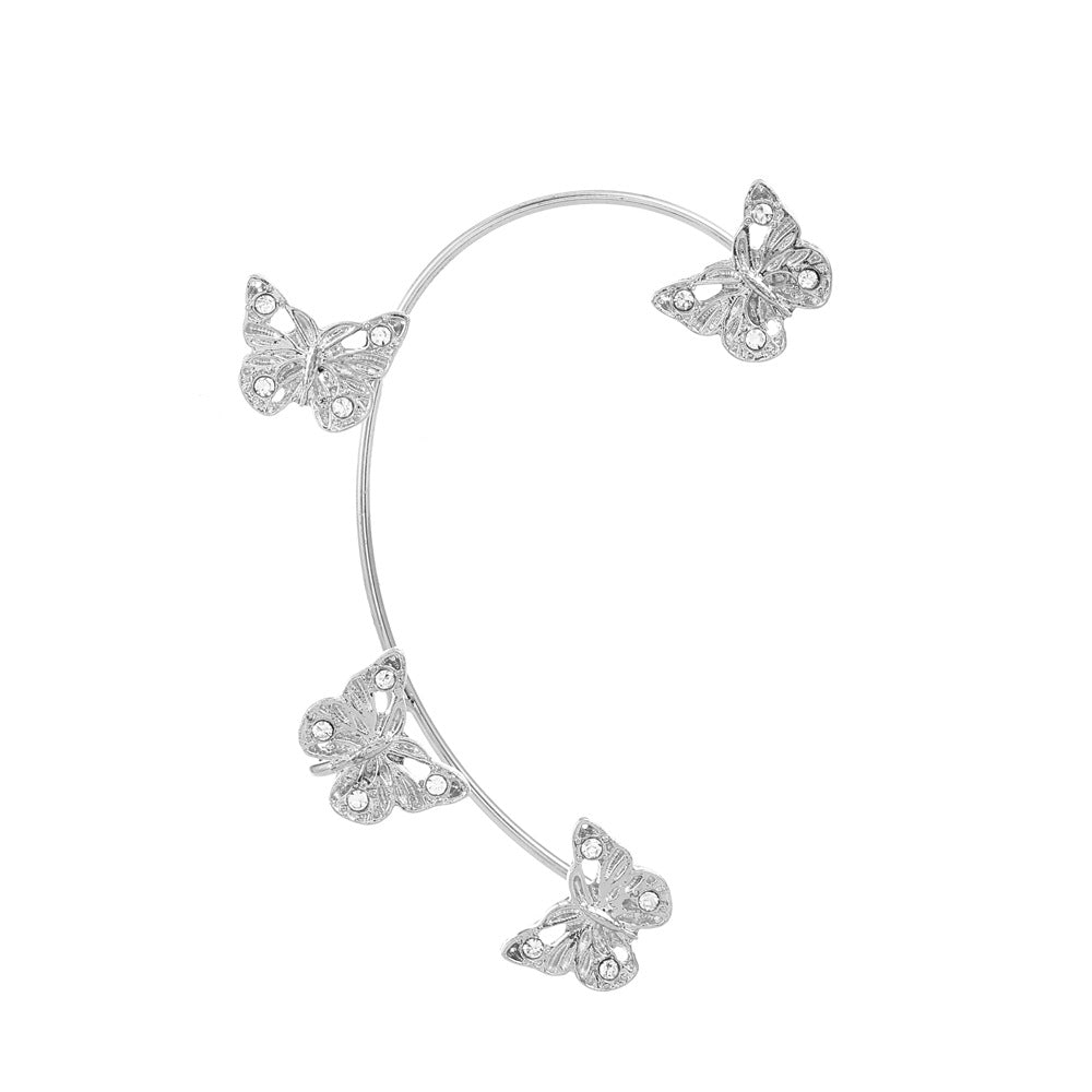 Women's Fairy Mori Style Diamond Butterfly Fashion Ear Clip