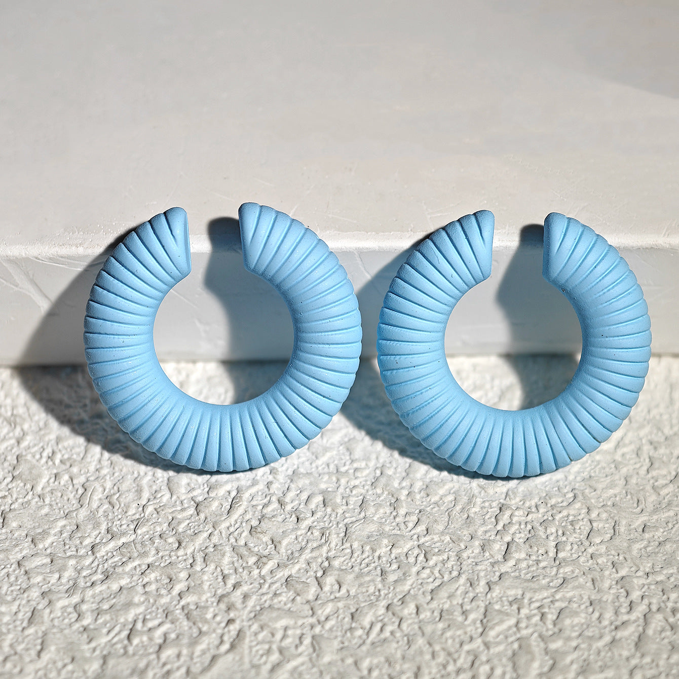 Acrylic Candy Color Matte Simple Design Ear Clip