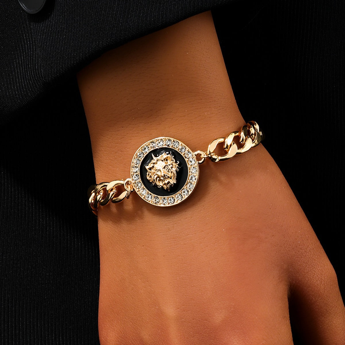 Personality Geometry Round Square Honey Lion Bracelets