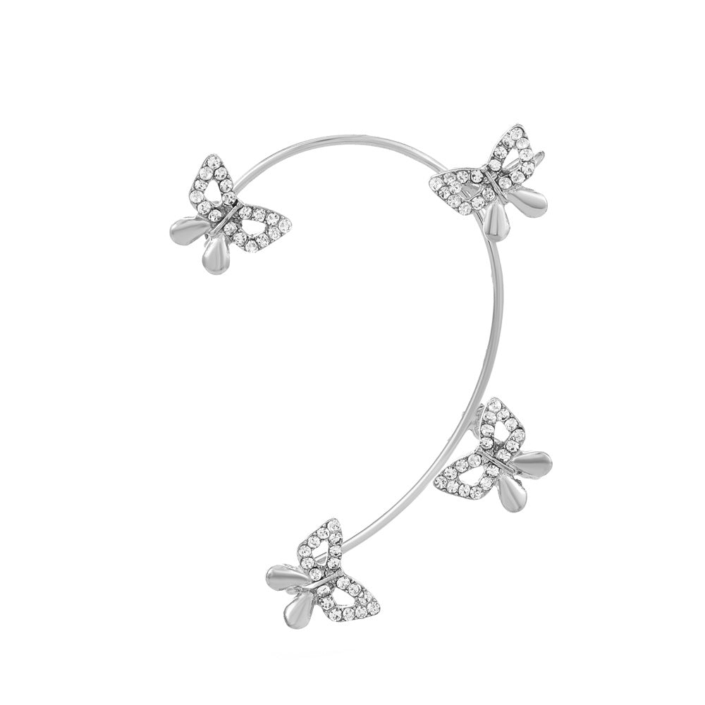 Women's Fairy Mori Style Diamond Butterfly Fashion Ear Clip