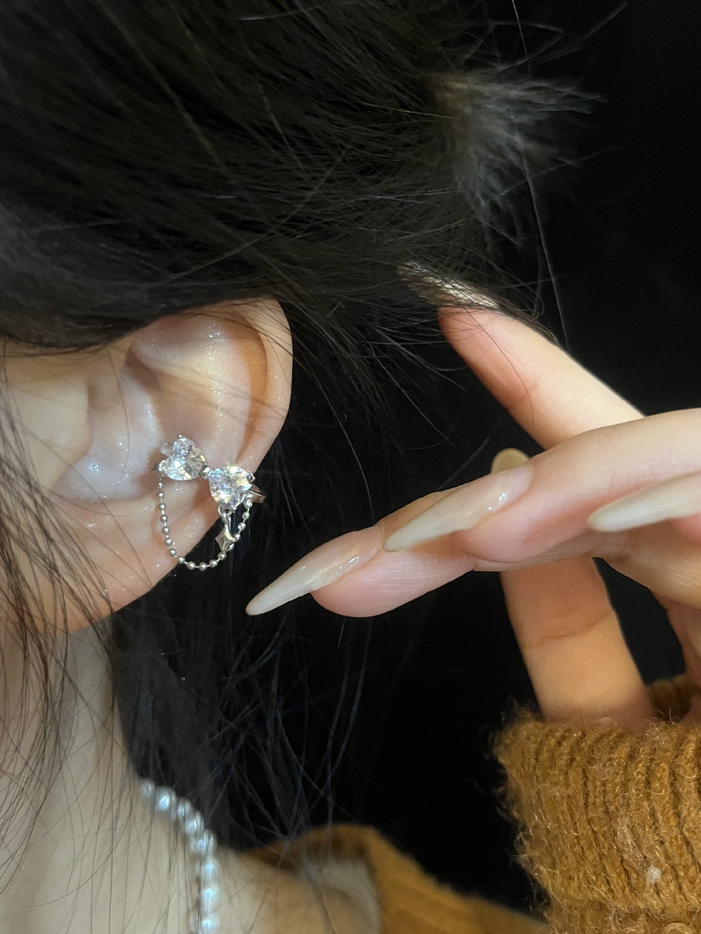 Bowknot Female No Pierced Sweet Cool Ear Clip