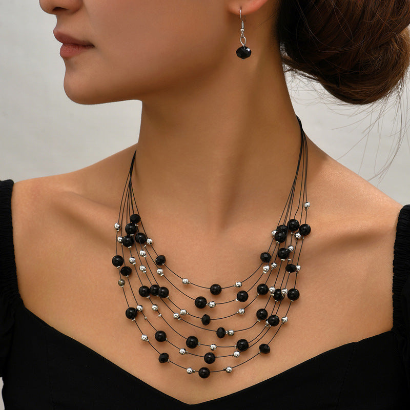 Indian Ethnic Style Vintage Gemstone Beads 2 Necklaces