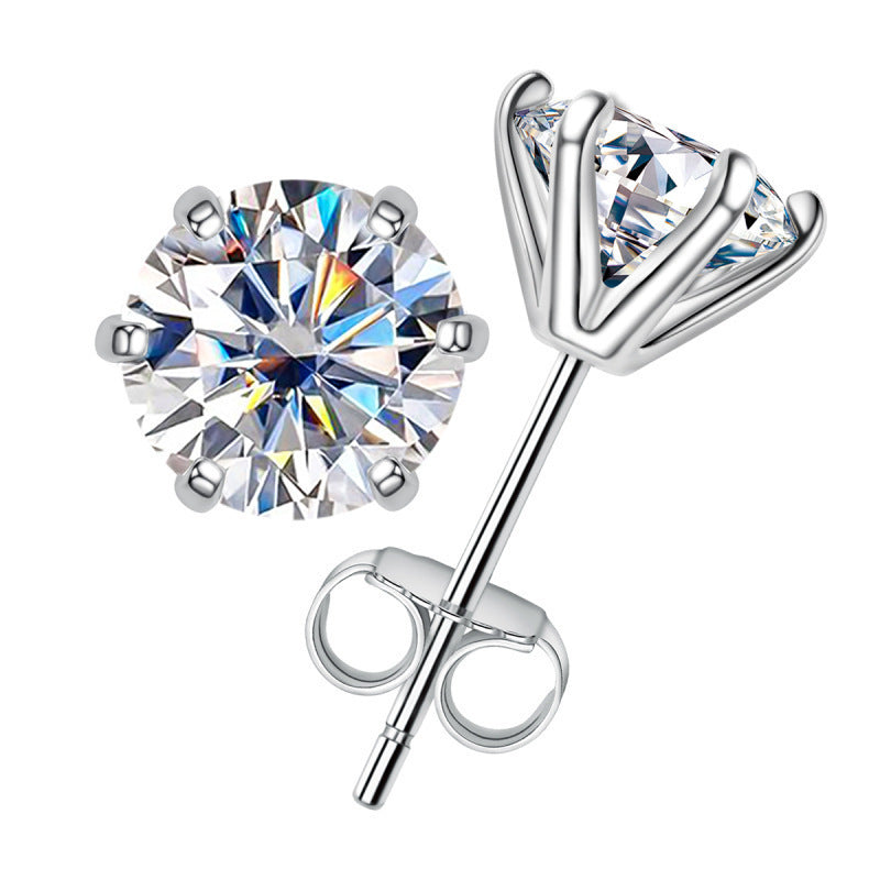 Men's Sier Ear Light Luxury High-grade Niche Female Stud Earrings